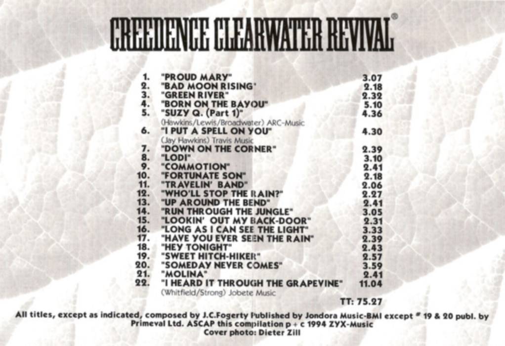 Creedence Clearwater Revival Really The Best : Booklet
